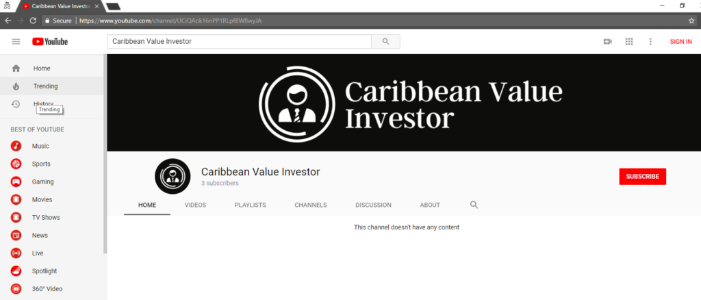 Caribbean Value Investor TV